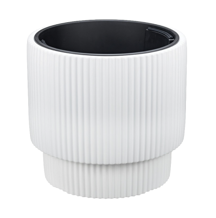 Кашпо СТРИП D390мм H370мм 40л со вставкой (Белый)